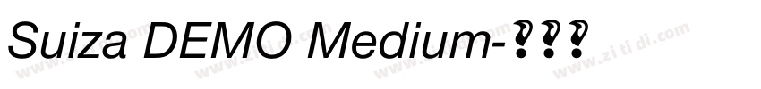 Suiza DEMO Medium字体转换